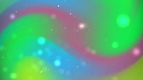 Abstract Green Blue Gradient Background with Soft Bokeh Particles Stock Footage 324553394