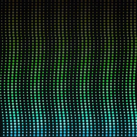 Abstract Green Blue Gradient Dots Flowing Background - Digital Art Stock Footage 347259944