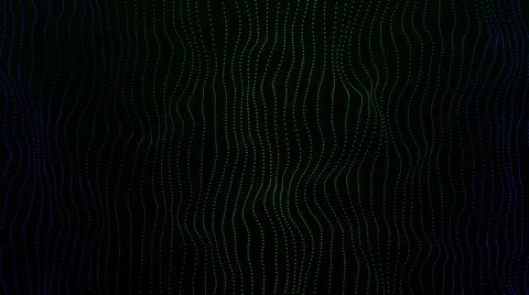 Abstract green blue gradient wave background. Technology big data dot backgro 스톡 일러스트