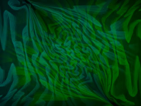 Abstract green - blue patterns on a dark background. Abstract background. 库存插图