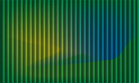 Abstract Green Blue Vertical Stripes with Soft Gradient Waves イラスト素材