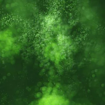 Abstract green blurred background, the bokeh effect. Ilustración de archivo