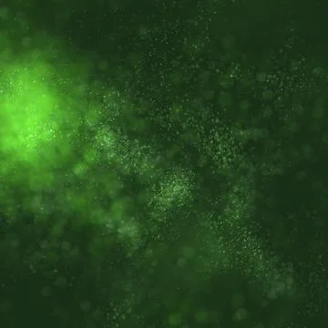 Abstract green blurred background, the bokeh effect. Ilustración de archivo