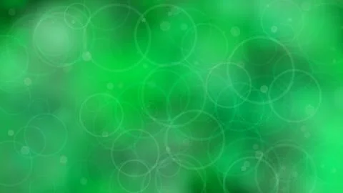 Abstract Green Bokeh Background with Circles 스톡 일러스트