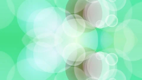 Abstract Green Bokeh Background with Circular Light Effects Stock Footage 332256353