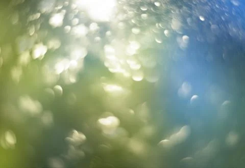 Abstract green bokeh background Stock Photos