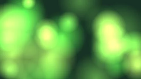 Abstract Green Bokeh Background with Soft Glowing Blurred Light Spots for N.. Stock Illustration