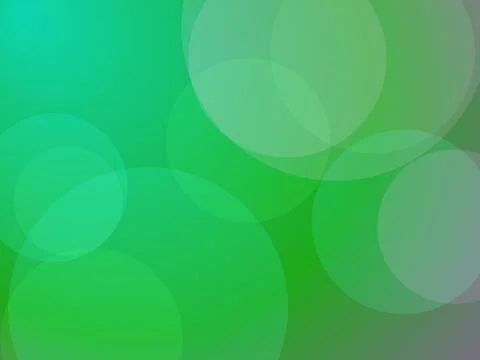 Abstract Green Bokeh Background with Soft Overlapping Circles for Professio.. Stock Illustration