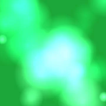 Abstract green bokeh background with soft light effects and vibrant turquoi.. Stock Illustration