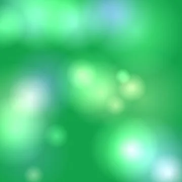 Abstract Green Bokeh Background with Soft Light Circles and Blur Effect for.. Stock Illustration
