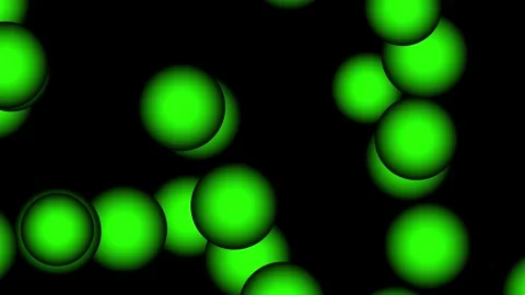 Abstract Green Bokeh Lights Background with Glowing Blurred Circles Stock Footage 340597784
