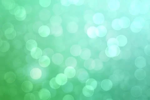 Abstract green bokeh lights effect, soft blurred background Stock Illustration