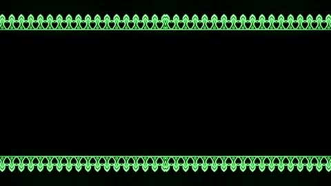 Abstract Green Border Design Stock Footage 284395981