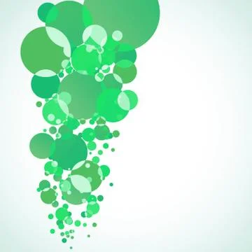 Abstract green bubble. EPS 8 Stock Illustration