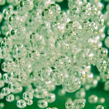 Abstract green bubble Foto stock