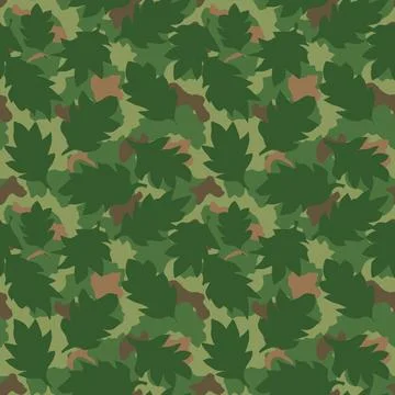 Abstract green camouflage pattern fabric texture. Stock Illustration