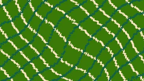 Abstract green checkered wave pattern background Illustrazione stock