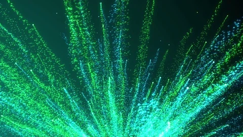 Abstract Green Christmas motion background. blue sparkles tail Stock Footage 83690789