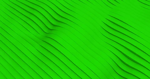 Abstract green chroma key geometrical line wave like background with movement Vidéo 252183191