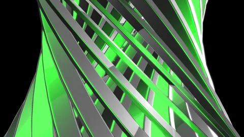 Abstract green chrome background with lines Video stock 242321438