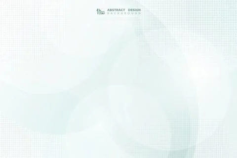 Abstract green circle pattern design of technology with halftone decoration イラスト素材