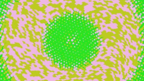 Abstract green circle pattern with pink and yellow texture Stockillustratie