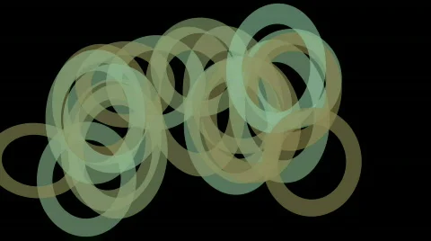 Abstract green circle round pattern slowly moving.creativity,vj,beautiful,art, Stock Footage 823908