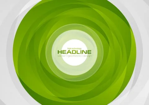 Abstract green circle tech corporate background イラスト素材