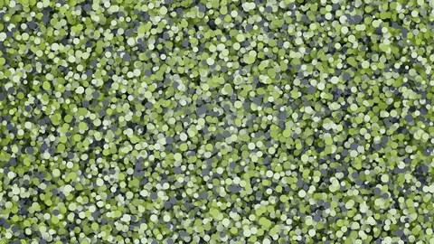 Abstract green Circles Background Random Motion, 3d Loopable Animation 4k Stock Footage 71469646