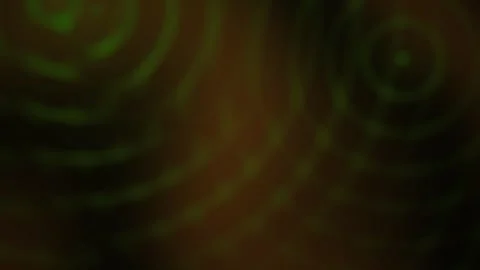 Abstract Green Circles Pulsating on Dark Textured Background. Stock Footage 334482570