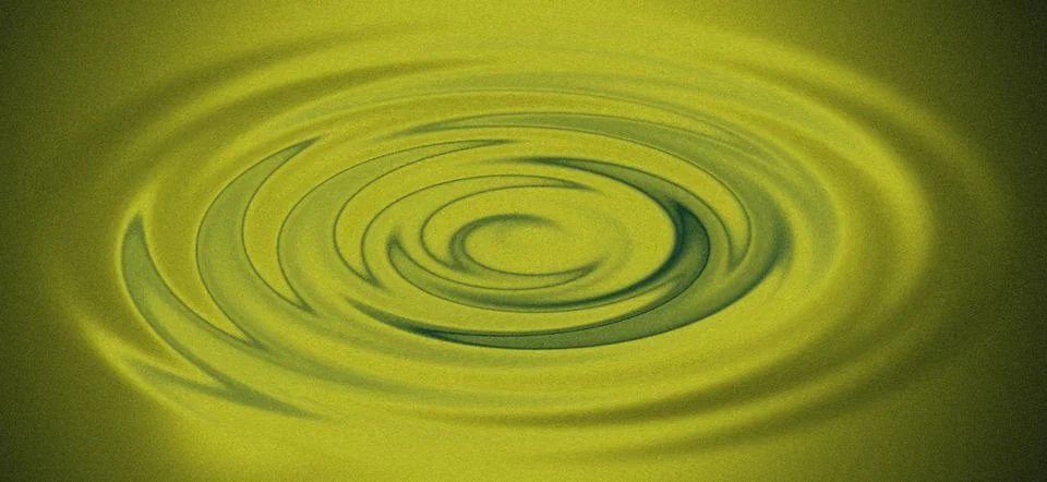 Abstract green circles ripple effect background with soft waves and smooth .. Stock Illustration