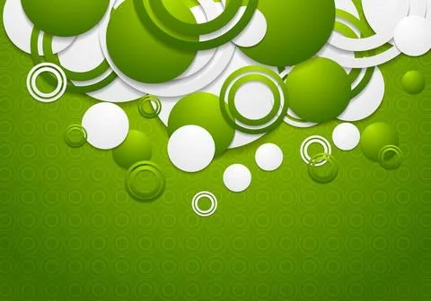 Abstract green circles vector background Abstract green circles vector bac... Stock Photos