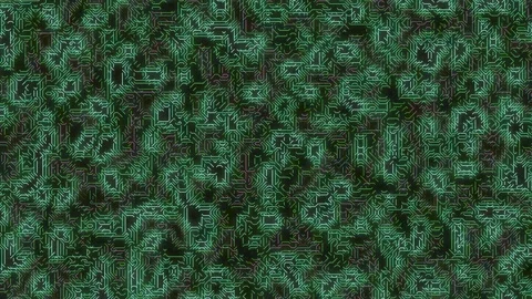 Abstract Green Circuit Board Pattern Background Vídeos de archivo 332182140