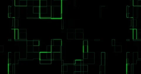 Abstract green circuit computer connect background movement, concept of future Stock Footage 124693218