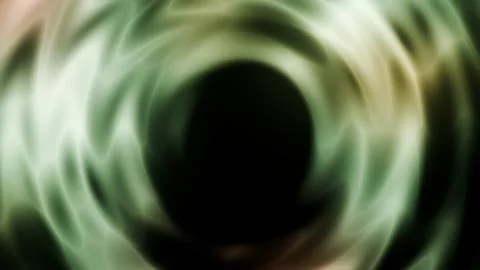 Abstract Green Circular Light Leak Tunnel and Ripple Overlay Background Stock Illustration