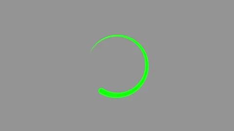 Abstract Green Circular Loading Animation Stock Footage 332881922