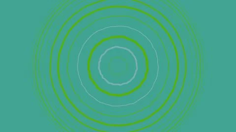 Abstract green circular ripple waves background design Stockillustratie