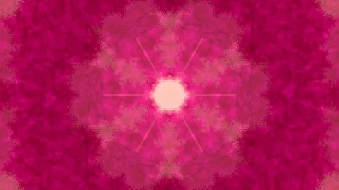 Abstract green cloud fractal background, kaleidoscope effect Stock Footage 331369514