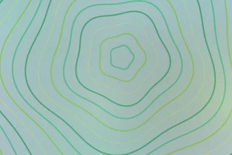Abstract green concentric lines pattern in a circle Stock Photos