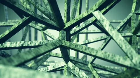 Abstract green construction. Seamless loop Stock Footage 47540598