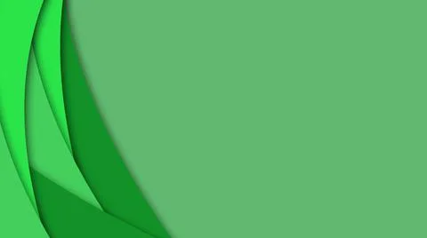 Abstract green curve layers background Stock Illustration