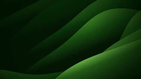 Abstract green curved shapes form a seamless loop of rolling hills Stock Footage 341855643