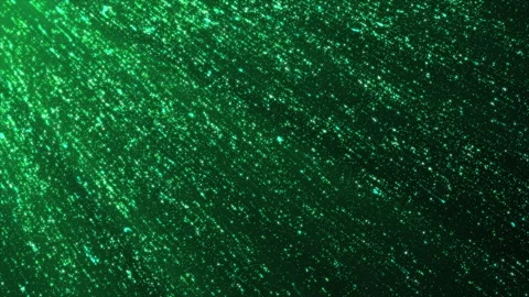 Abstract green digital background animation. Green glowing particles and lines Stock Footage 246648868