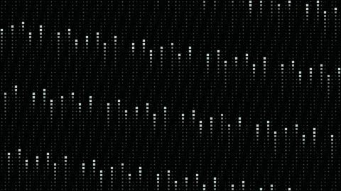 Abstract green digital data flowing in a grid pattern Stock Footage 335885420