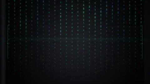 Abstract green digital data grid background technology science matrix visua.. Stock Footage 346001269