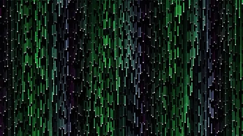 Abstract green digital data stream background technology glitch pattern Stock Footage 340378446
