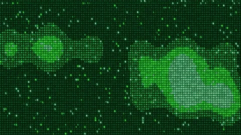Abstract green digital glitch effect with crt scanline noise. Dark aestheti.. Stock Footage 346758582