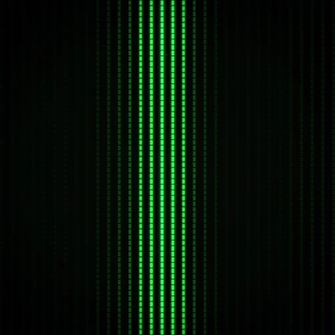 Abstract Green Digital Grid Lines on Dark Background Stock Footage 347804167