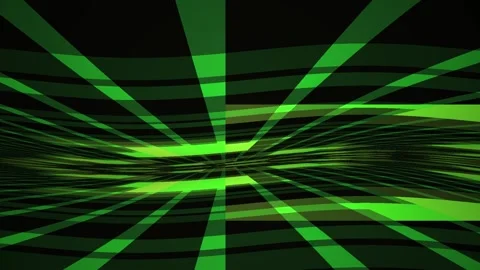 Abstract Green Digital Grid Tunnel Perspective Motion Background. Stock Footage 334483438
