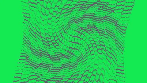 Abstract green digital grid wave pattern background Stock Illustration